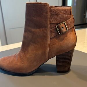 Cole Haan Tan Suede Ankle Booties